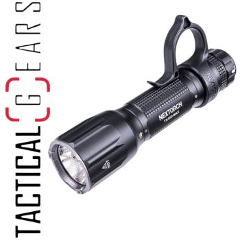 NEXTORCH TA30D MAX 4000 LUMEN TAKTISCHE LED TASCHENLAMPE MIT NANO- KERAMIK GLASBRECHER, STROBOSKOPFUMKTION INKL. FR-3 FÜHRUNGSHILFE